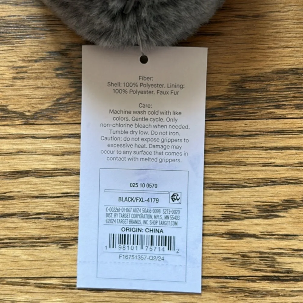 NWT Auden Cozy Gray Women's Slipper Socks - Picture 2 of 3